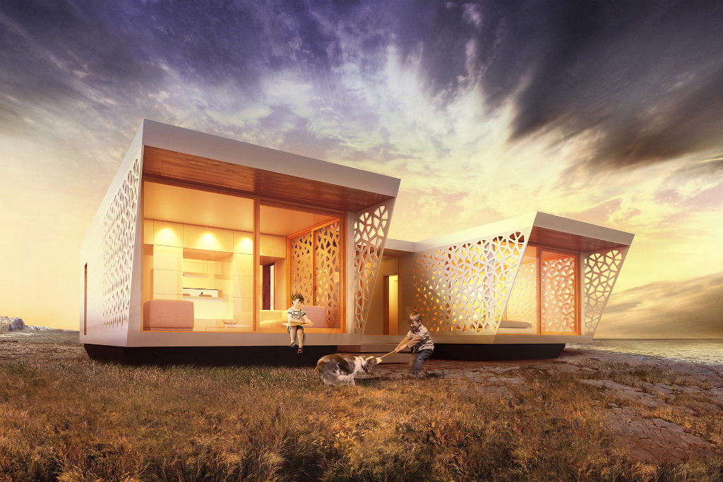 遠い未来を見据えた100%再生可能な家「Unboxed‏」