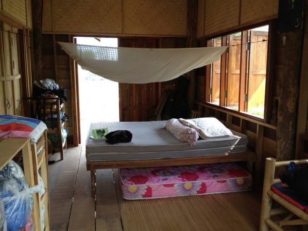 滞在していた部屋。朝の風が気持ちよかった