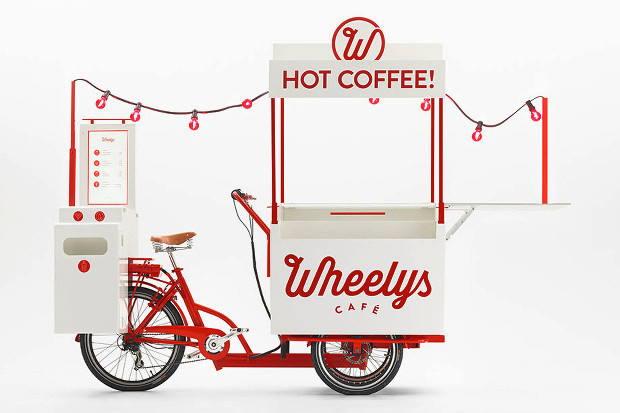 移動販売の革命児！ミニマルでエコカワいい自転車カフェ「Wheelys2.0」