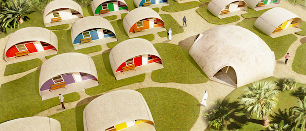 構造は住まいを規定する。風船のようなお家「Balloon-Formed Housing」