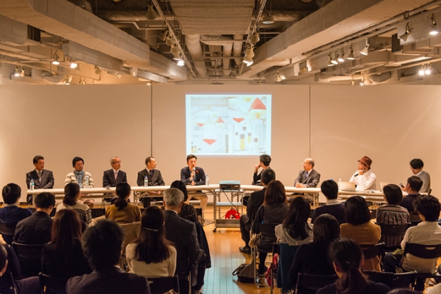 トークイベント：作品展示を行った７社の企業・クリエーターの代表者が登壇 photo by Toshiyuki Udagawa