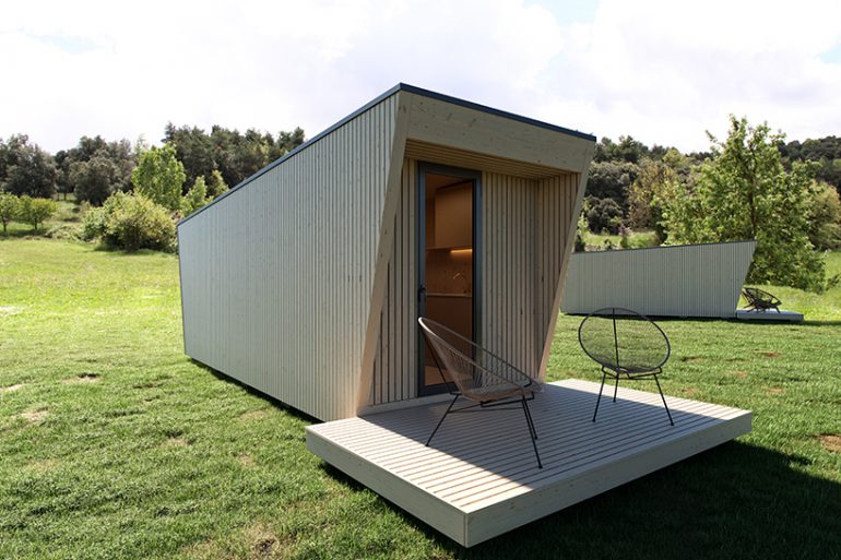 モジュラー型ボックスホテル「DROP box」