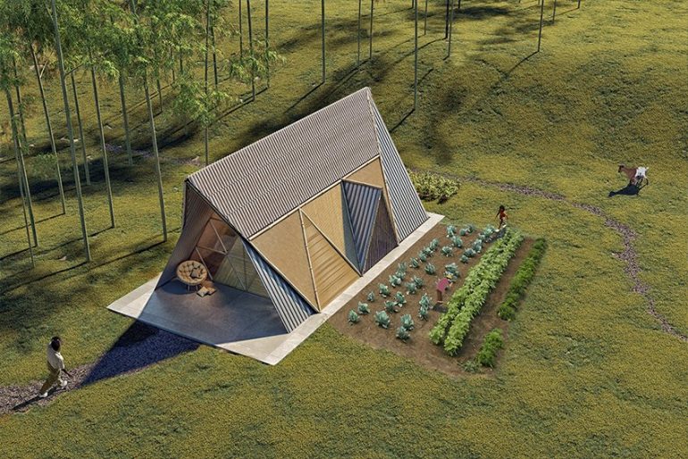 地震に耐える竹製の家。ネパールのモジュール住宅「3modular」