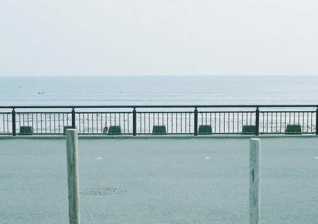 あ、海、見えた!テンションあがります。