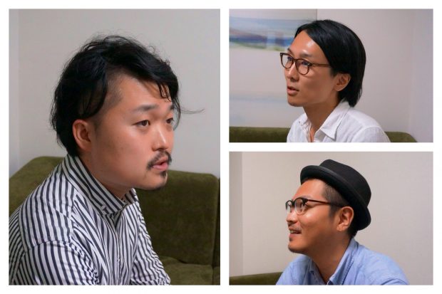 左から時計回りに内沼晋太郎氏 YADOKARIウエスギセイタ、さわだいっせい