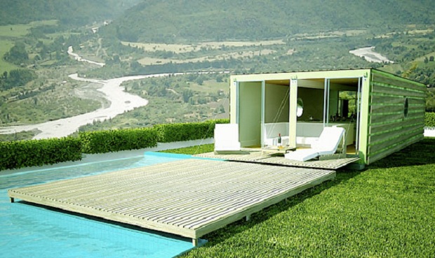Via: infiniski.com Infiniskiが提案するコンテナハウスを使った住居プラン、Loft 60。8週間で建設が可能だ。