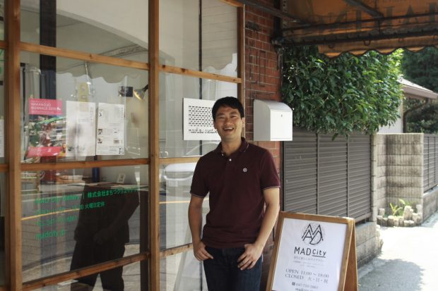 まちづクリエイティブの核は不動産業。その店舗である、MAD City GALLERYにて。