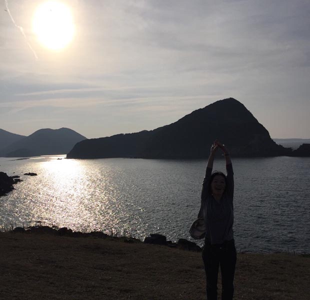 島に来たーとテンションがあがる景色。夕暮れの福江島魚ヶ崎公園。